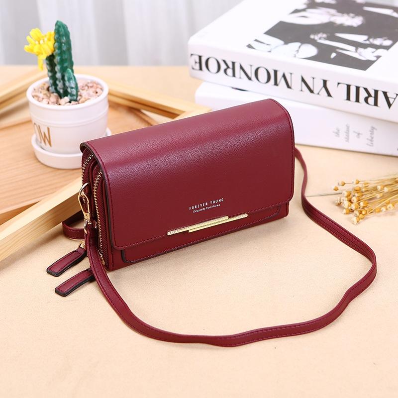 V562-B1014222750DBT-202505191548-00 Large Capacity Multi Function Women Wallet - Wine Red - Image 1