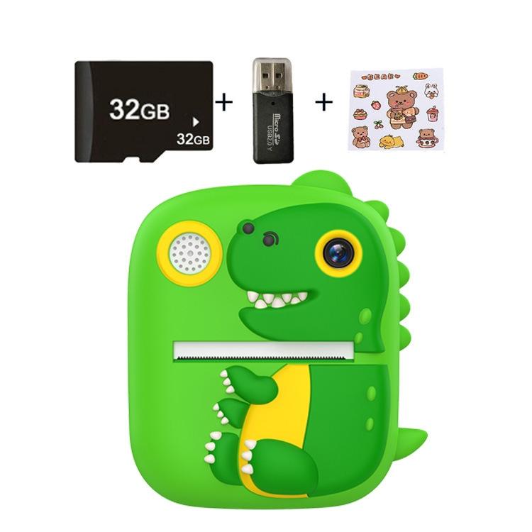 V562-B1022064060DBT-221912-00 Instant Printing Camera with 2.4 Hd Screen and 32gb Tf Card - Green - Image 1