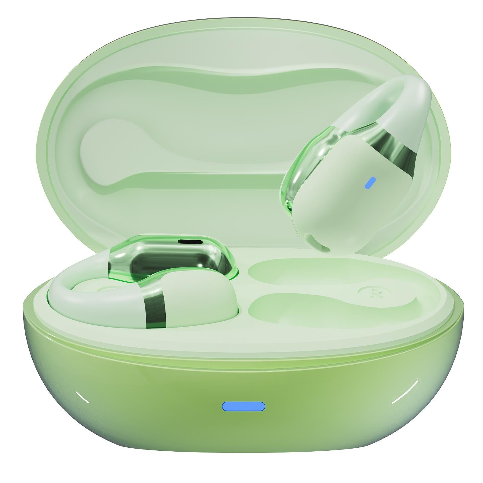 Wireless Sports Bluetooth Earphones with Air Conduction - F16 Tws - Green