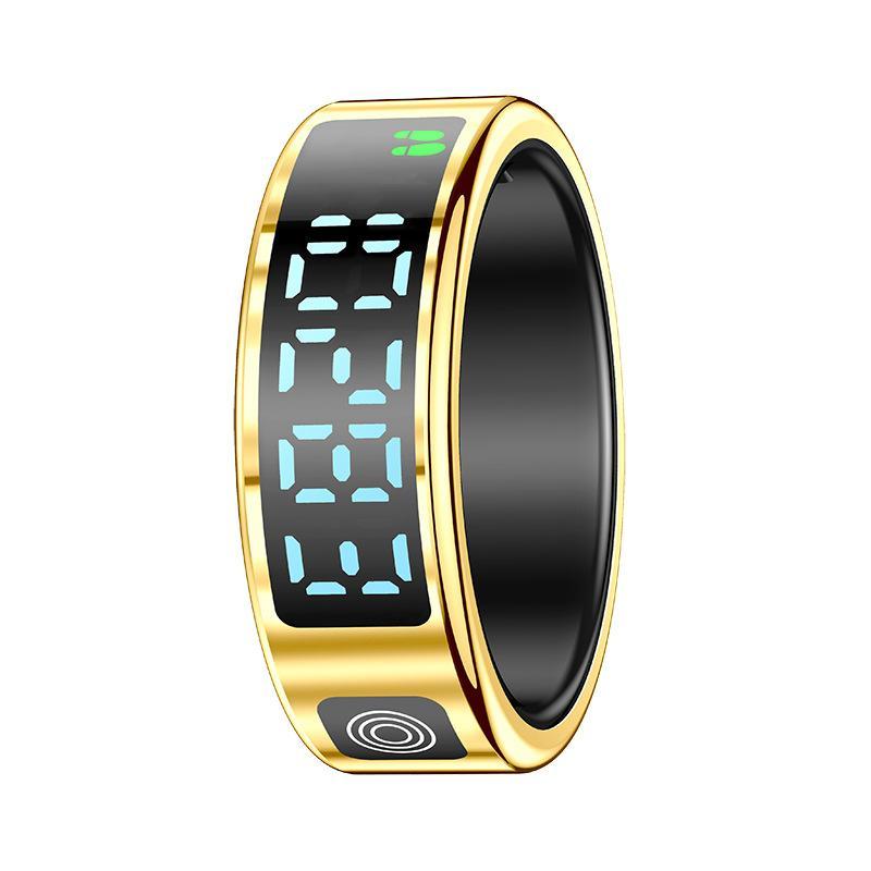 V562-B102328200AYS-202504281910-00 Smart Ring Gesture Control Health Monitoring Sports Modes - Gold - Image 1