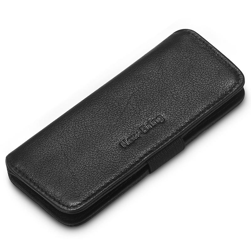 V562-B1031421950DBT-202503282015-00 Leather Key Case With Pull Out Coin Purse Compact Key Storage For Men And Women - Black - Image 1