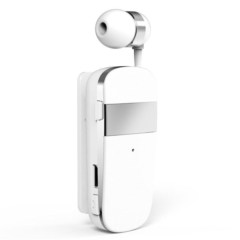 Wireless Bluetooth Earphone with Vibration Reminder for Phone - White