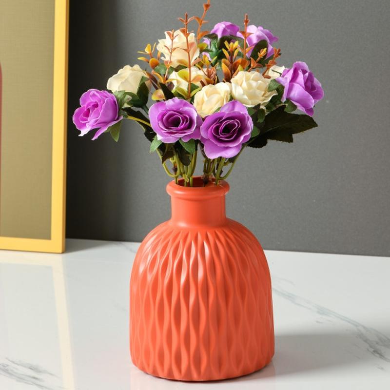 V562-B1032593060DBT-202503041641-00 Versatile Drop-resistant Potted Plant Vase for Wet and Dry - Rose Pink - Image 1