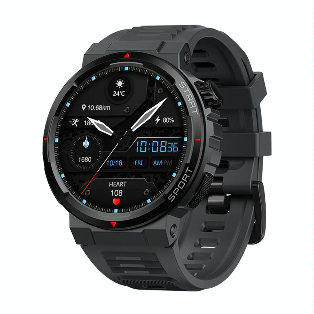 V562-B103388600ADE-202504251859-00 1.43 Inch Fitness & Wellness Smart Watch 24H Health Monitoring - Lava Black - Image 1
