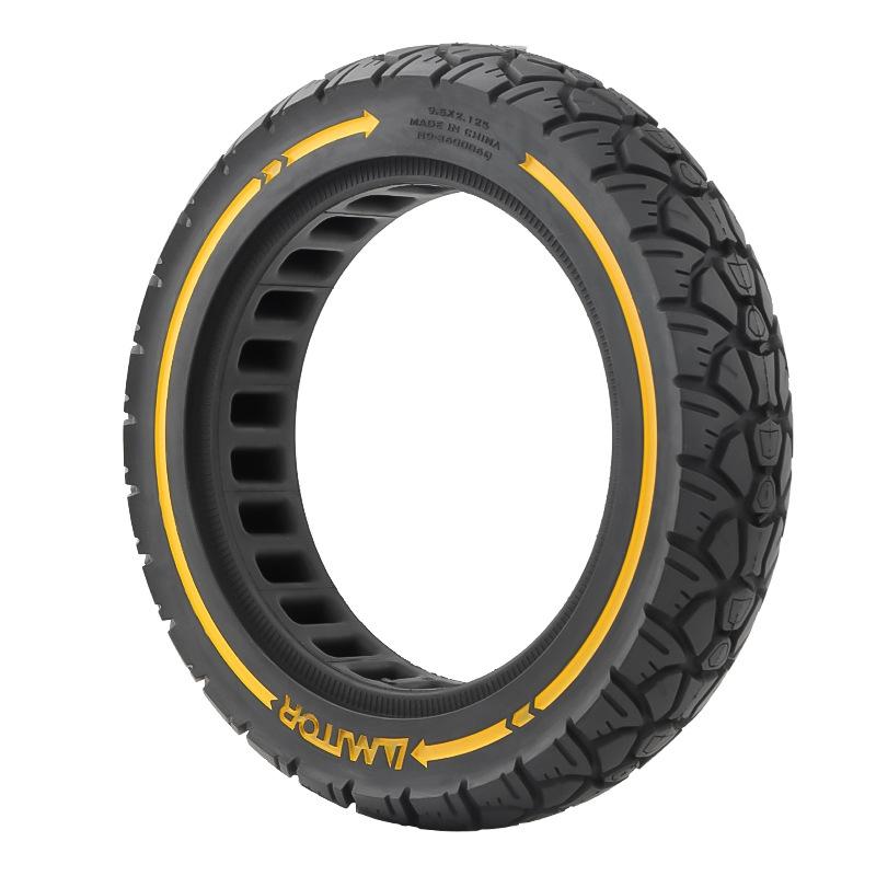 Universal 9.5 Electric Scooter with Off-road Tires - 230 x 50 - Yellow Line
