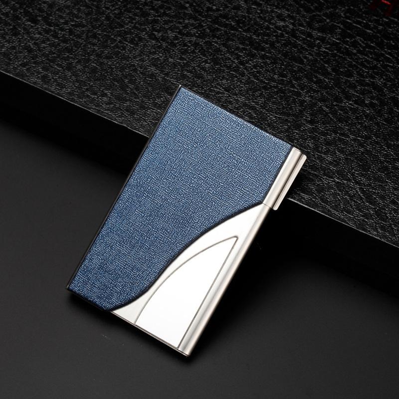 V562-B1036022750DBT-202503281925-00 Stainless Steel Business Card Case Large Capacity - Oracle Blue - Image 1