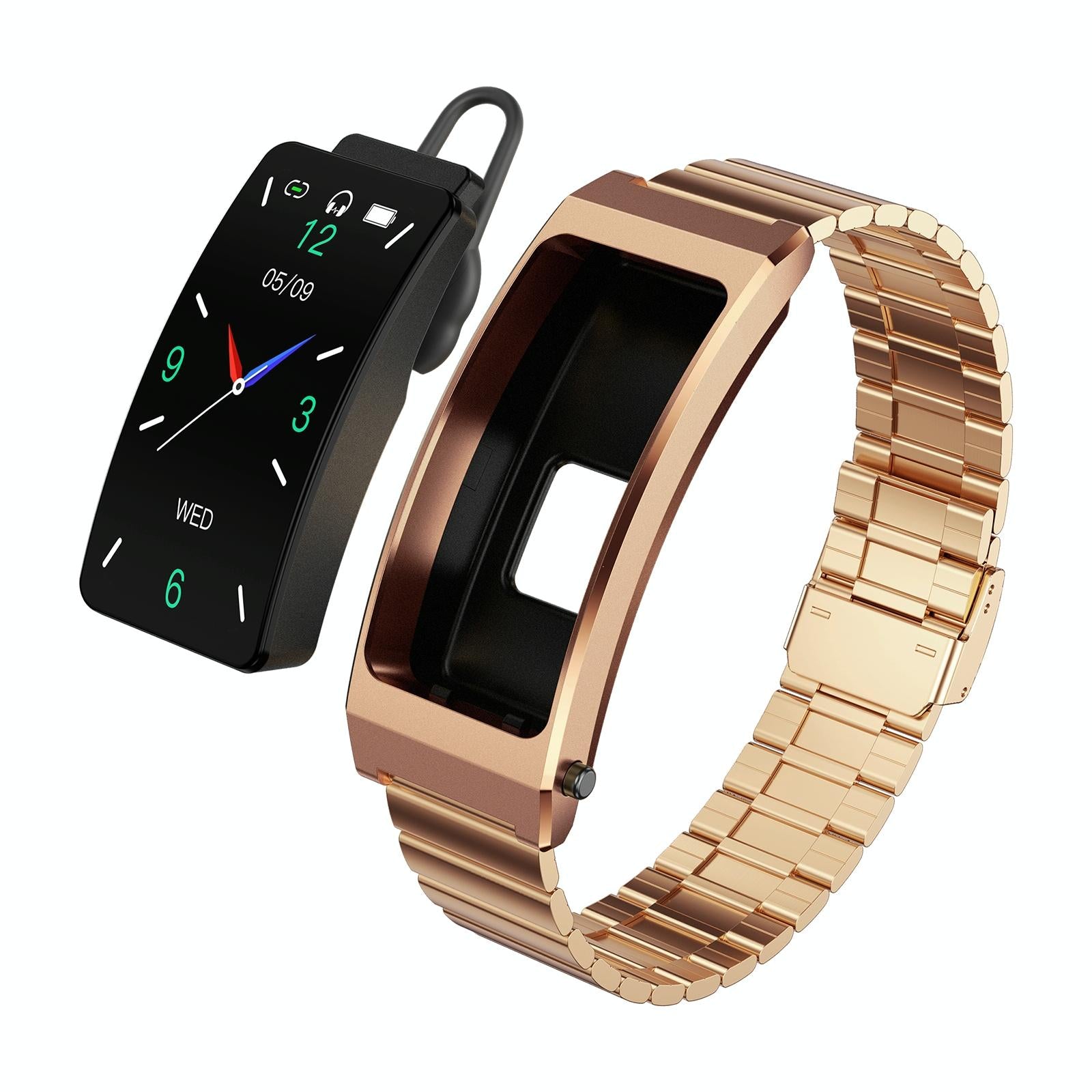 V562-B103721500ADE-202504252135-00 Sleep Oxygen Monitoring Smart Bracelet - Rose Gold - Image 1