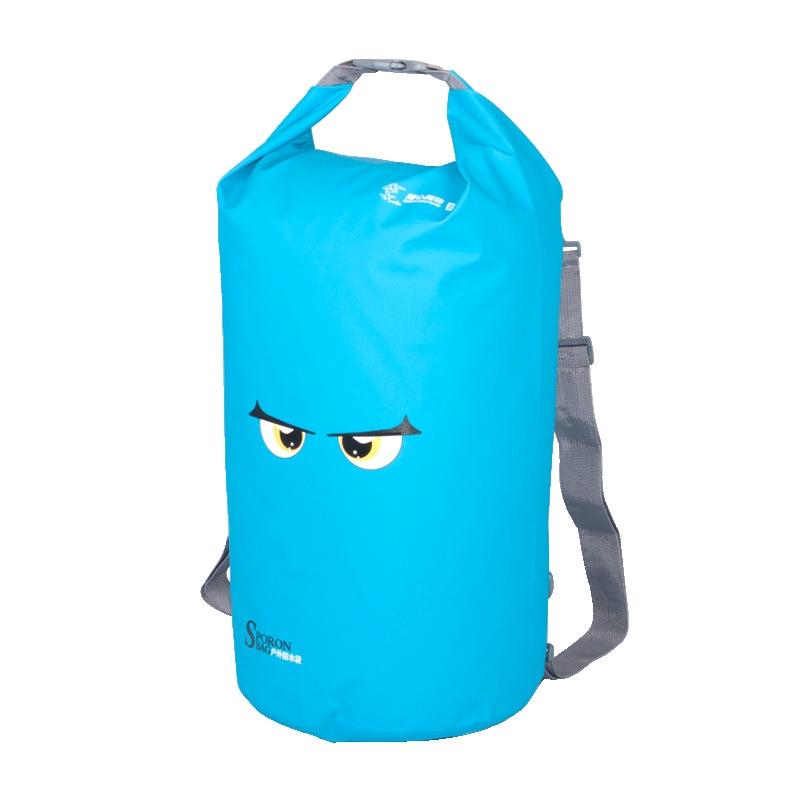 V562-B1040952650DBT-202503032030-00 Waterproof Beach Bag For Outdoor Activities Pvc Mesh Cloth Storage Bucket For Swimming Rafting And Seaside Fun - Blue - Image 1