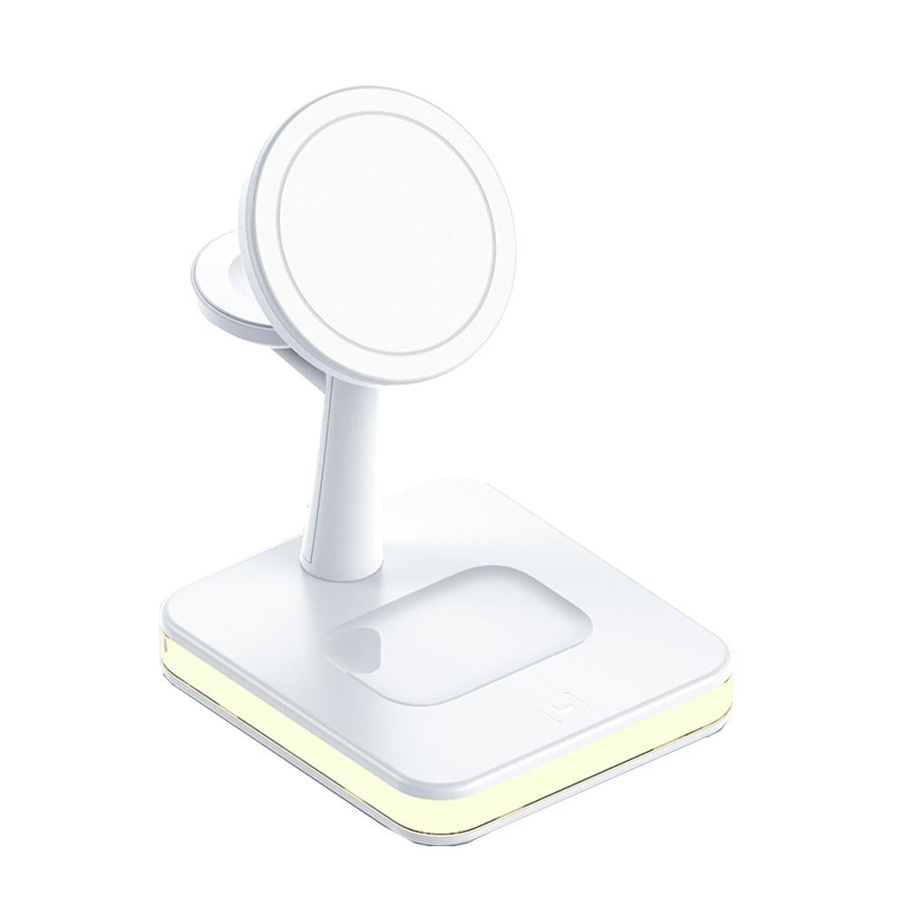 V562-B104116100AYS-202504211917-00 4 In 1 Magnetic Wireless Charger For Iphone / Iwatch / Airpods & More - White - Image 1