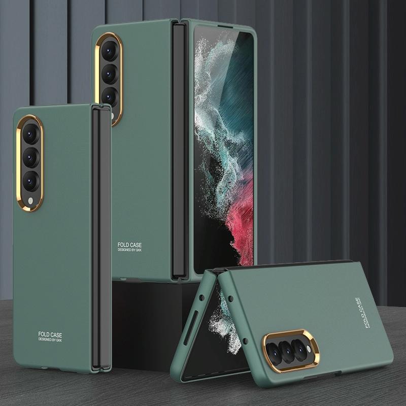 V562-B104313300ADE-202505291233-00 For Samsung Galaxy Z Fold4 5G Electroplating Lens Frame Case - Ultra Thin - Green - Image 1