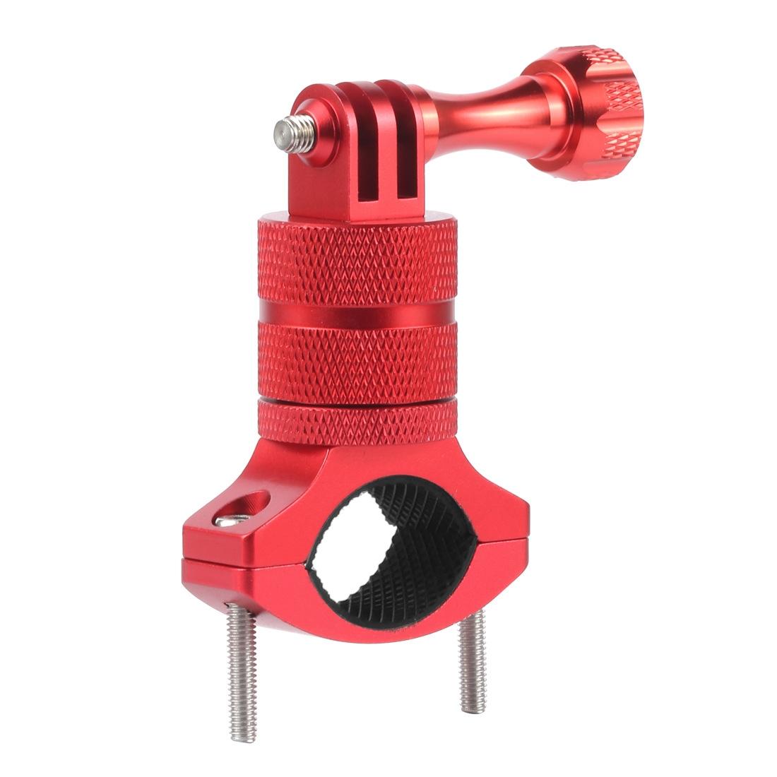 V562-B1044873730DBT-219460-00 Action Camera Bicycle Mounting Bracket - Aluminum Alloy Clip - Red - Image 1