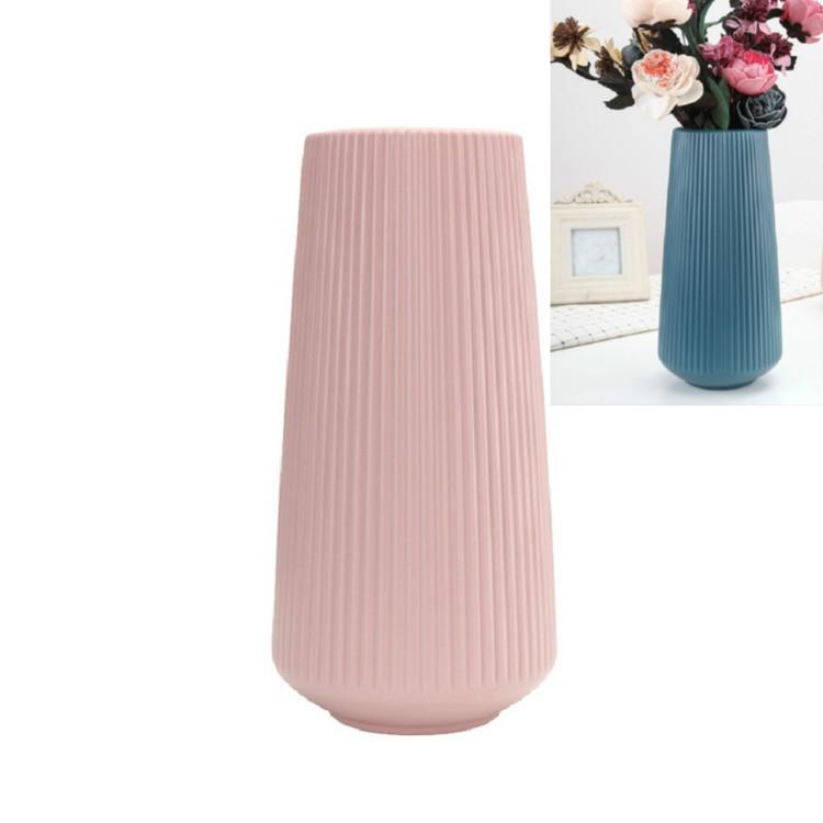 V562-B105034940DBT-202503041625-00 Versatile Plastic Flower Vase for Dry and Wet Arrangements - Pink - Image 1