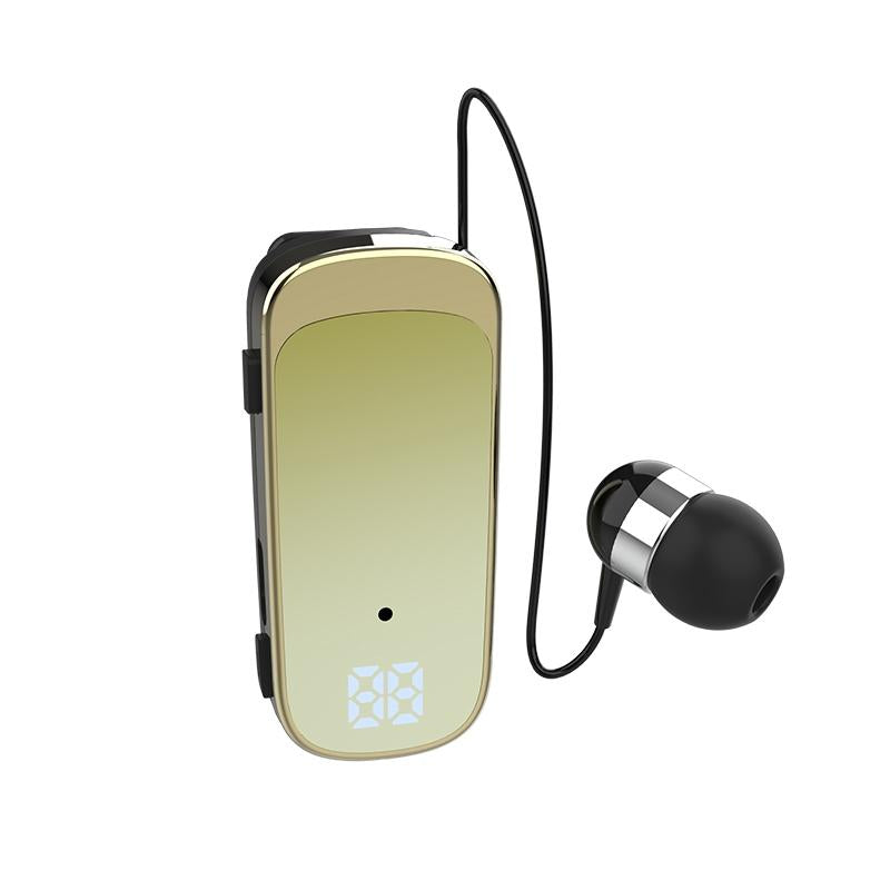 V562-B105875600ADE-202502241605-00 K65 Wireless Business Earbuds - Retractable Cable - Yellow - Image 1