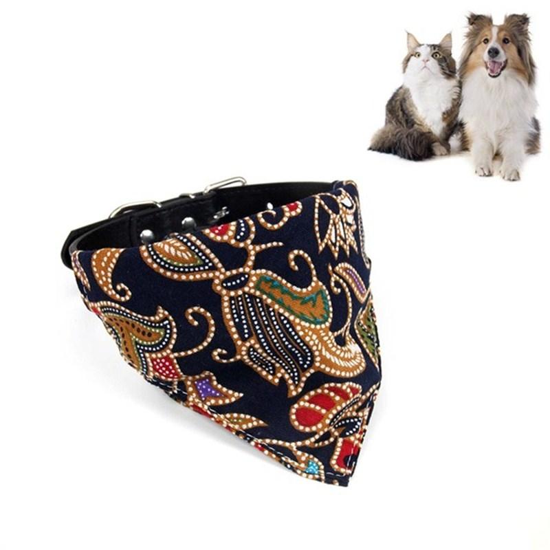 V562-B1061001450DBT-202503201651-00 Cotton Pet Bib Cat Headband Dog Saliva Towel - Size Xs - Black - Image 1