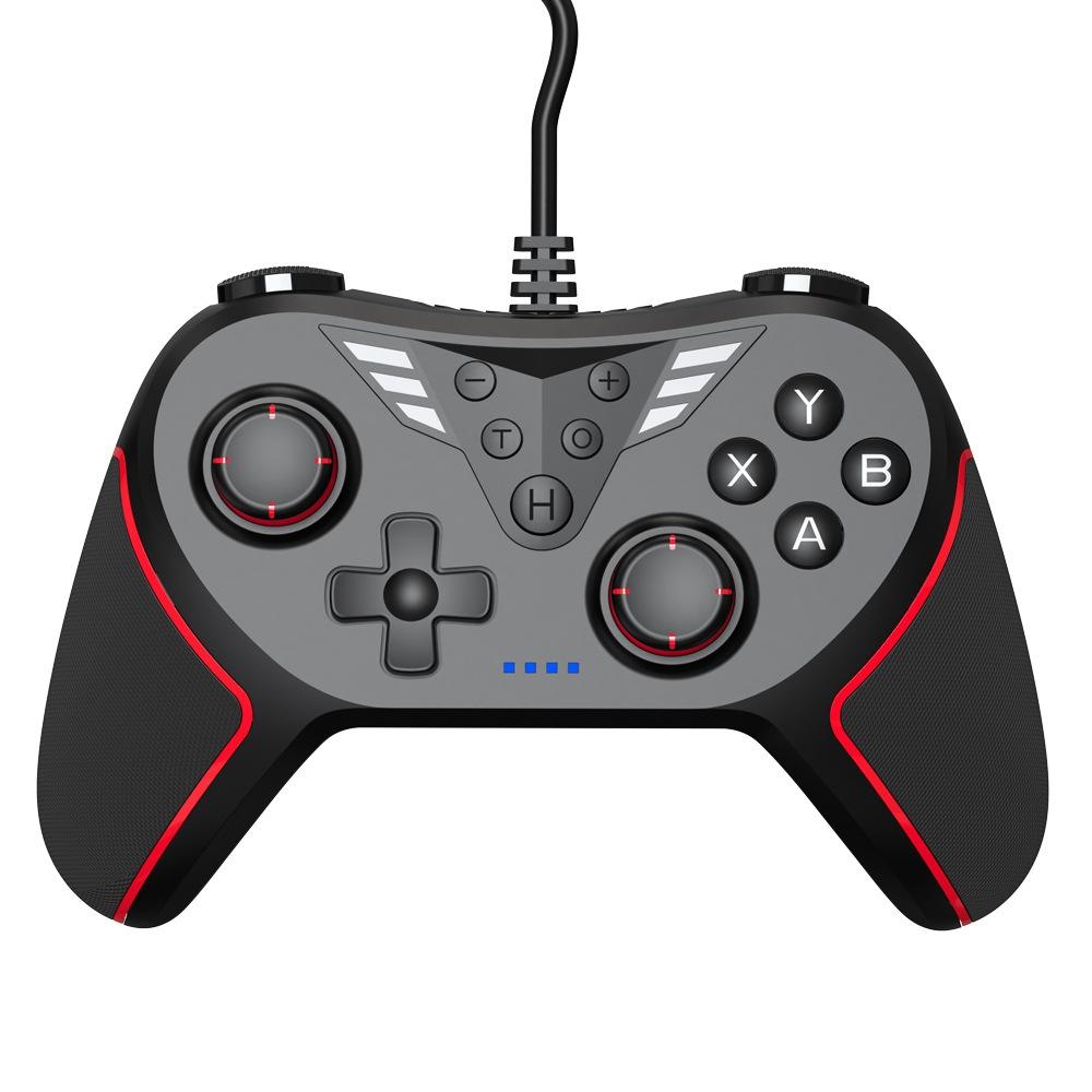 V562-B1069064060DBT-202504181930-00 Usb Gamepad with Vibration and Burst for Switch / Pc - Black - Image 1