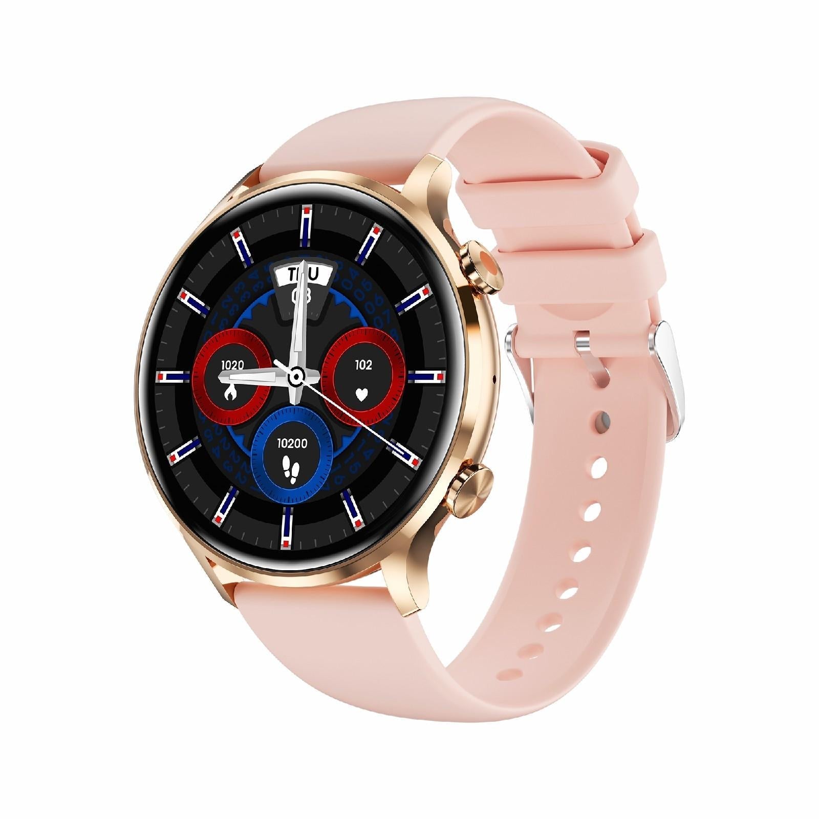 V562-B106942600ADE-202504252112-00 1.39 Inch Bt5.2 Smart Sport Watch Support Bluetooth Call / Sleep / Blood Oxygen / Temperature / Heart Rate / Blood Pressure Health Monitor - Pink - Image 1