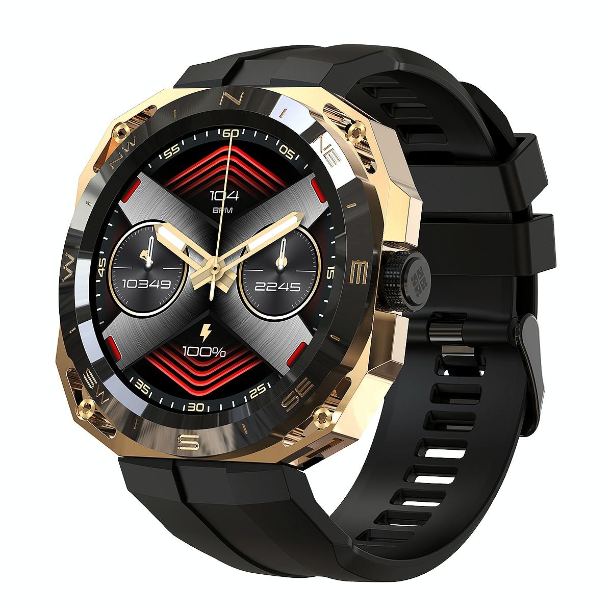V562-B107771200AYS-202504171901-00 Smart Watch With Heart And Blood Monitoring Colour Screen - Gold - Image 1