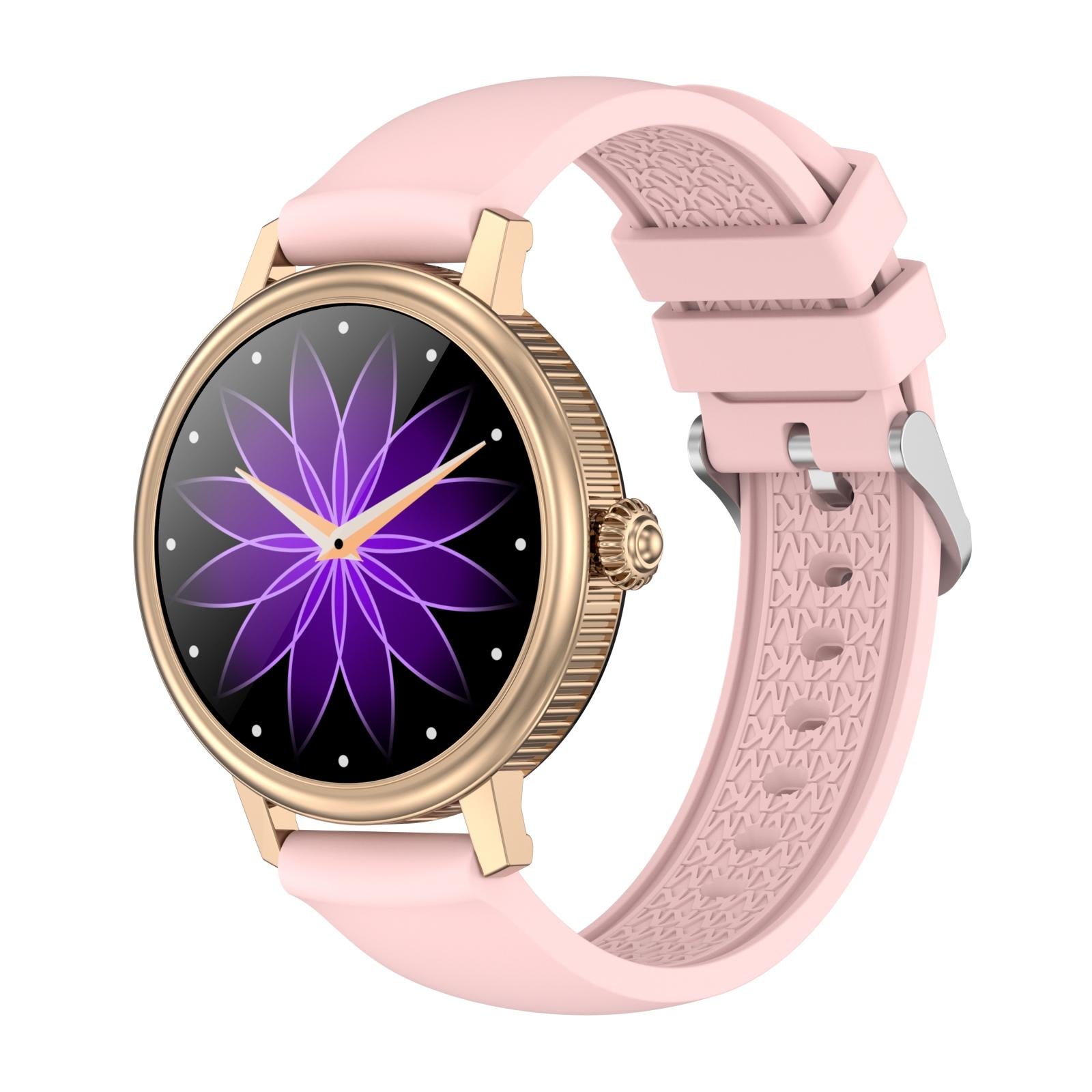 V562-B108128100AYS-202504252130-00 Smart Silicone Screen Watch - Pink - Image 1