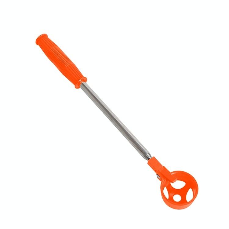 V562-B1081602060DBT-202503041753-00 Foldable Golf Ball Picker with Stainless Steel Rod - 8 Sections - Orange - Image 1