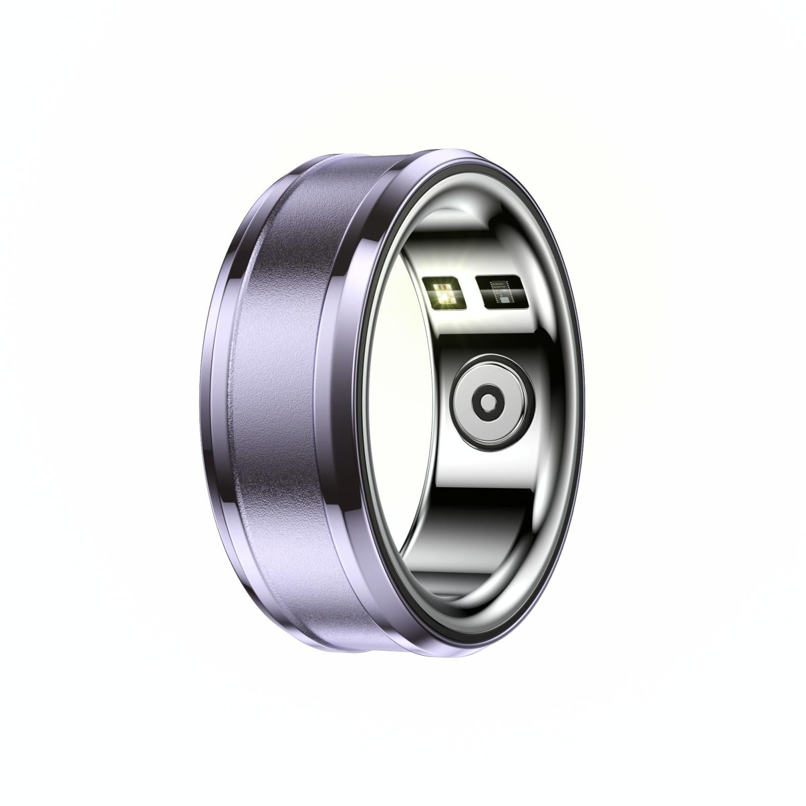 V562-B108315200AYS-202504281825-00 Smart Ring With Heart Rate Blood Oxygen And Sleep Monitoring - Size 20 - Purple - Image 1