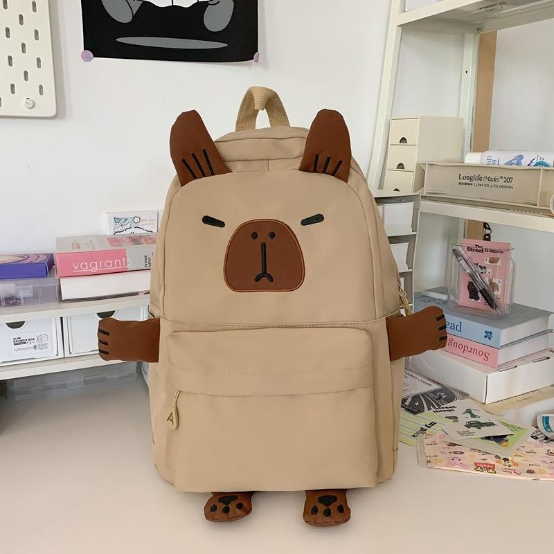 V562-B1083235060DBT-202505191522-00 Versatile Large Capacity Backpack For Students - Khaki - Image 1
