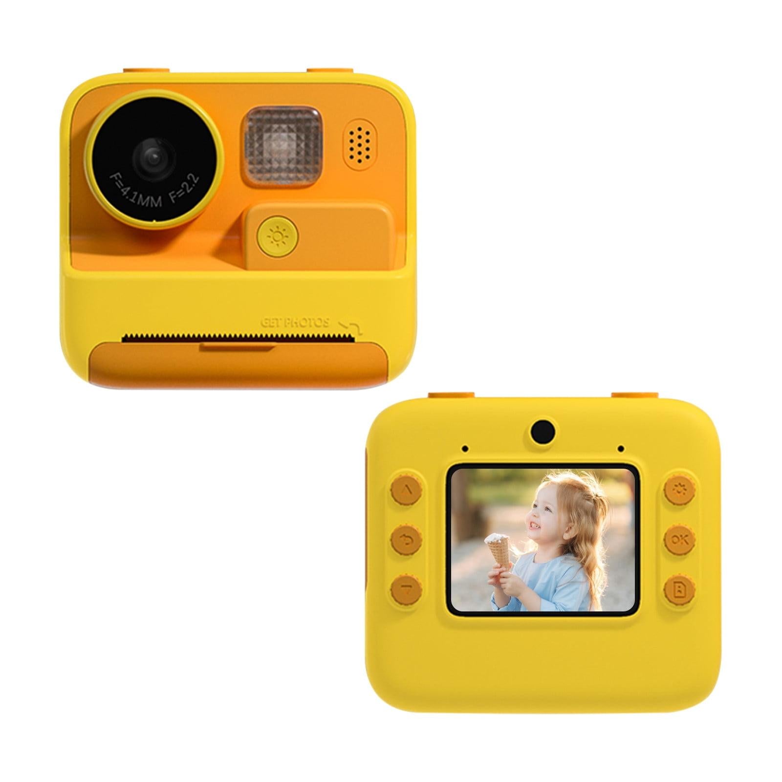 V562-B1088383060DBT-219864-00 2-inch Dual Lens Instant Print Camera for Children - 4800w Pixel - Without Memory Card Yellow - Image 1