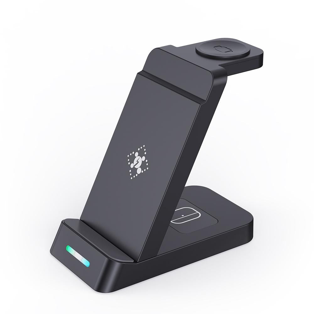 15W 3 In 1 Wireless Charger For Samsung Watch And Galaxy Buds - Black