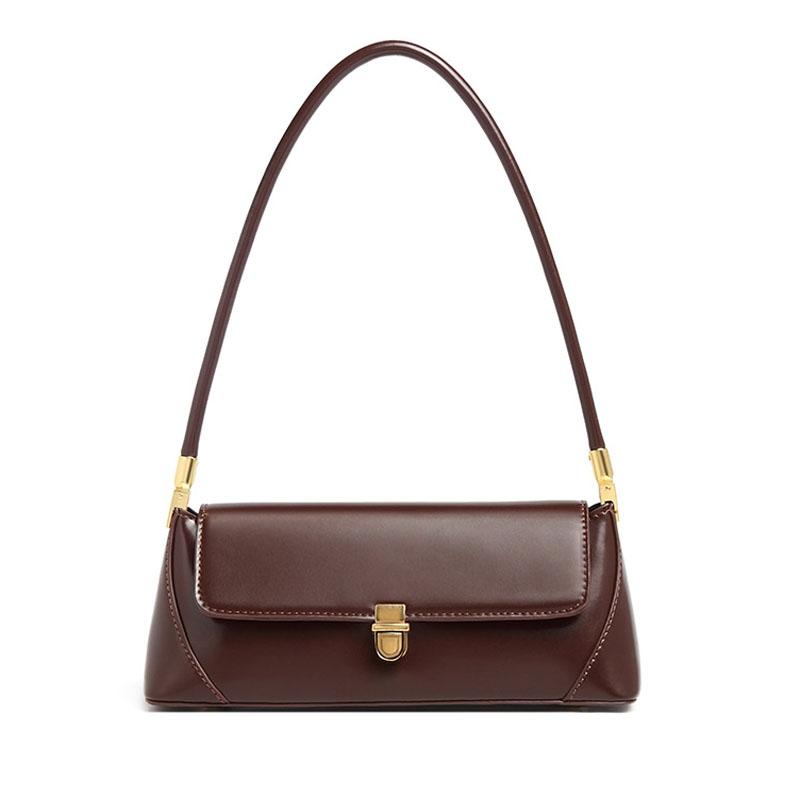 V562-B1097274060DBT-202505191645-00 Vintage Women Shoulder Bag - Red Brown - Image 1