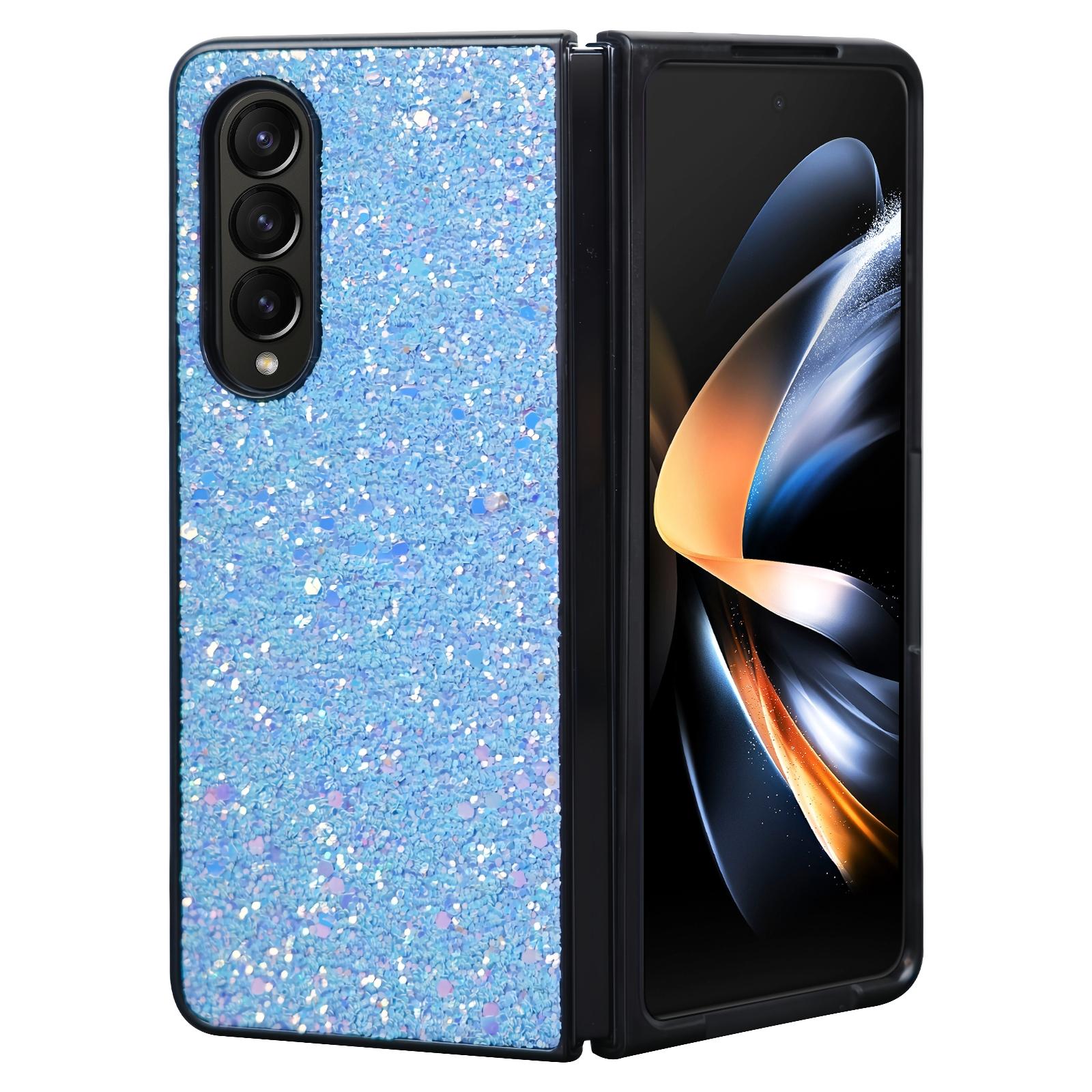 V562-B200371600ADE-202503211441-00 For Samsung Galaxy Z Fold4 5G Foldable Diamond Case - Compact And Stylish - Flash Blue - Image 1