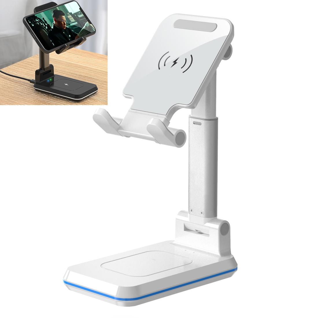 V562-B20096600ADE-202504212115-00 Portable 2 In 1 Wireless Charging Stand Single Charge - White - Image 1