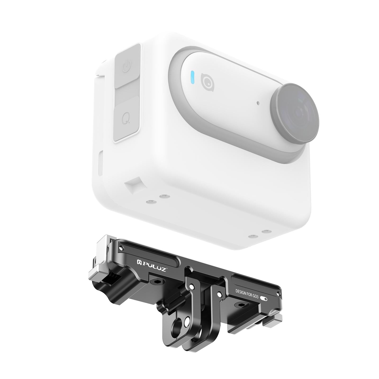 V562-B279UP-220407-00 Aluminum Alloy Quick Release Base for Insta360 Go3 - Magnetic Mount - Image 1