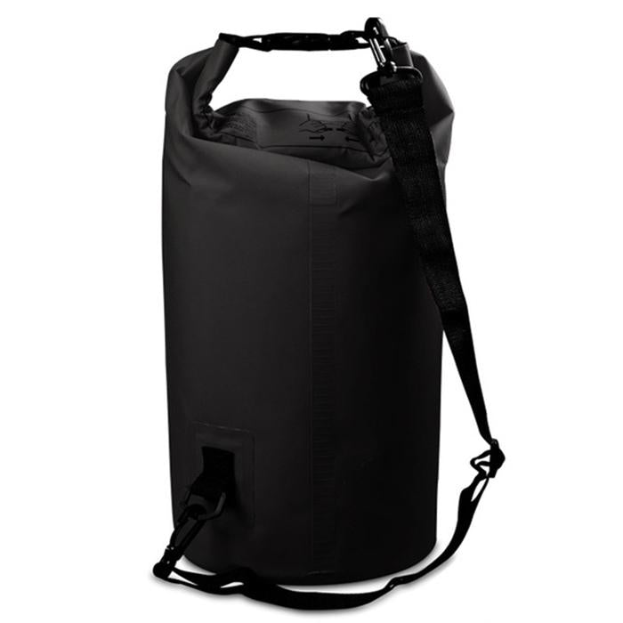V562-B2985GO-202503032031-00 Waterproof Single Shoulder Bag Dry Sack 10L Capacity - Black - Image 1