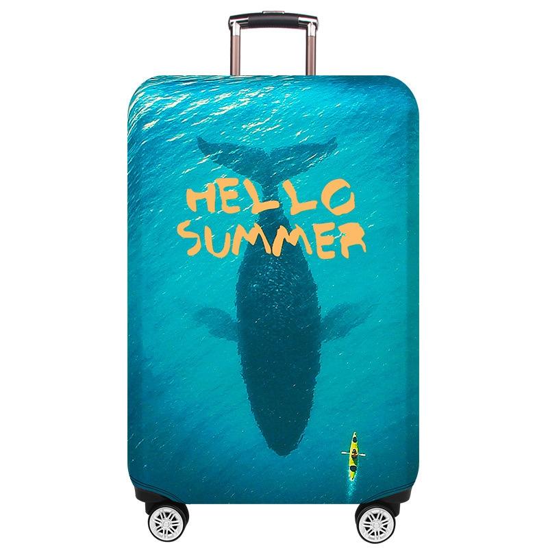 V562-B3037273060DBT-202502281715-00 Protective Cover for Trolley Luggage - Durable and Dustproof - Large Size - Deep Sea Whale - L - Image 1