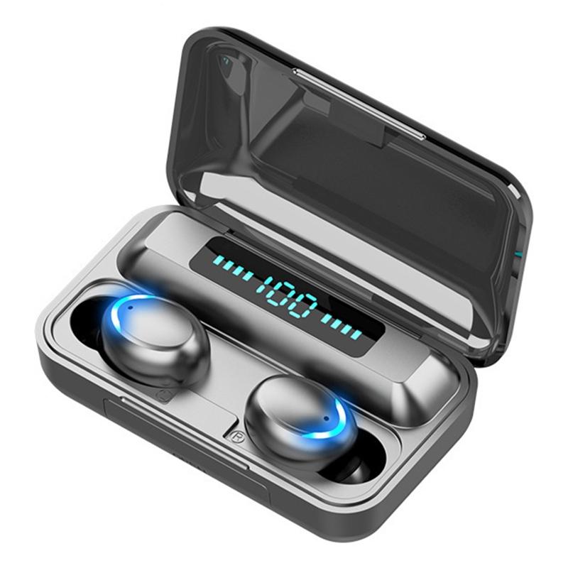 V562-B3601D6PI-202505261845-00 Wireless Noise-cancelling Earbuds with Breathing Light & Digital Display - Black - Image 1