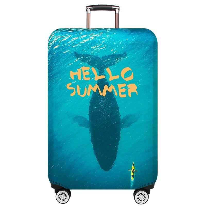 V562-B4037273060DBT-202502281716-00 Protective Cover for Trolley Luggage - Durable and Dustproof - Large Size - Deep Sea Whale - Xl - Image 1