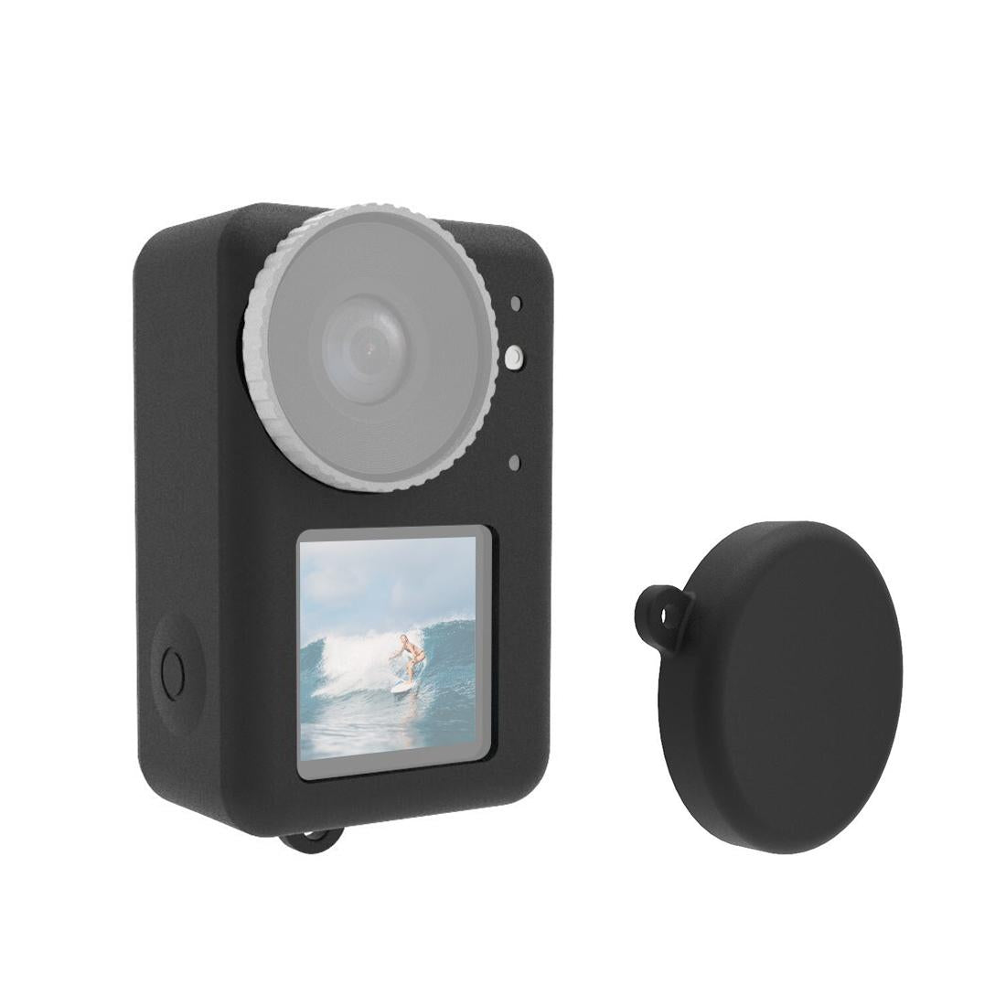 V562-B478UP-219355-00 Protective Silicone Case with Lens Cap - Black - Image 1