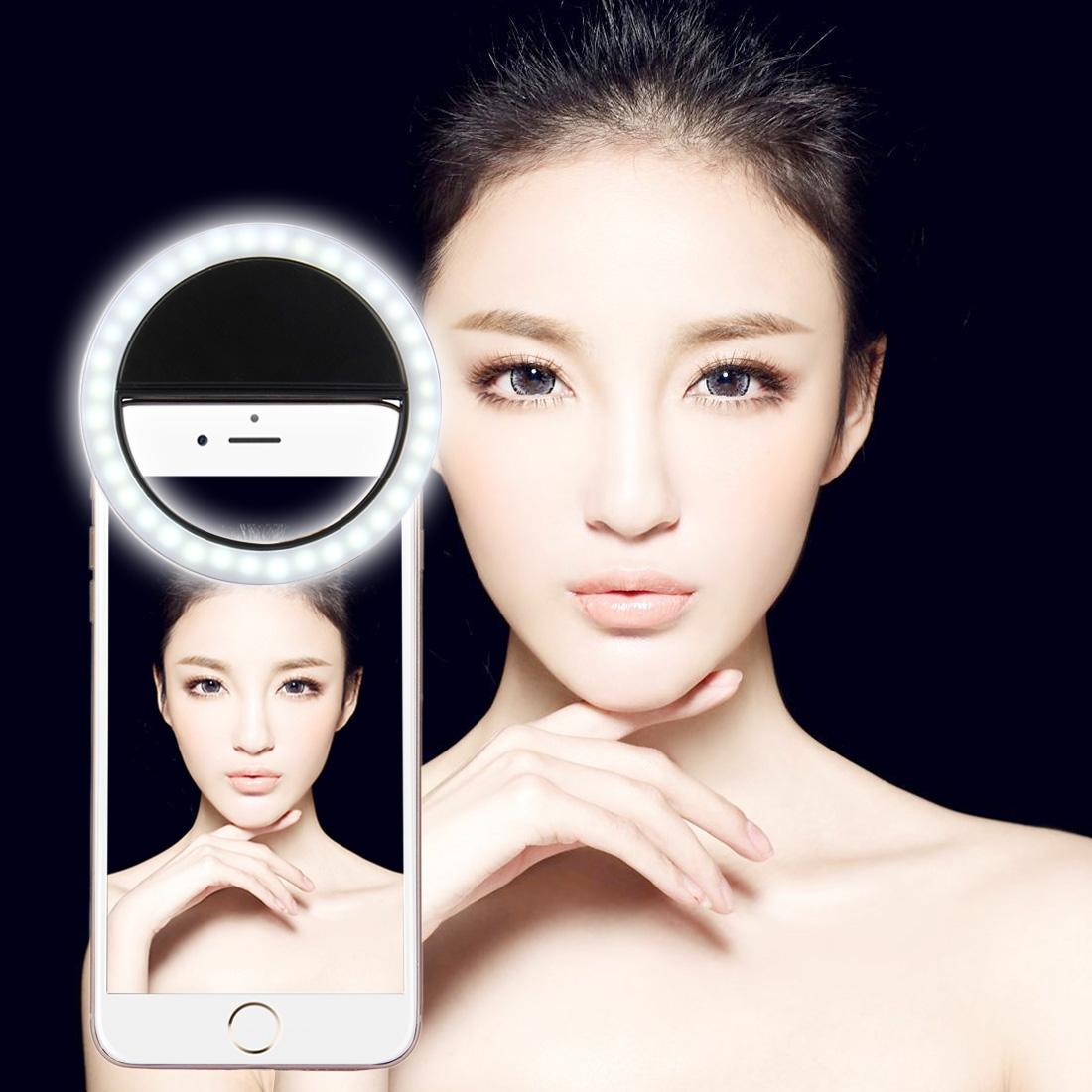 V562-B4930G6PI-202502241435-00 Adjustable Clip Beauty Light for Smartphones - Usb Cable - Black - Image 1