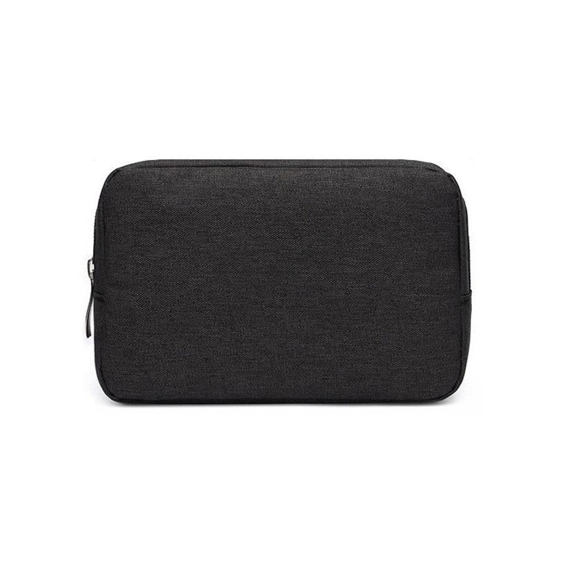 Versatile Headphone Charger & Data Cable Storage Bag - 17 x 11.5 x 5.5cm - Black