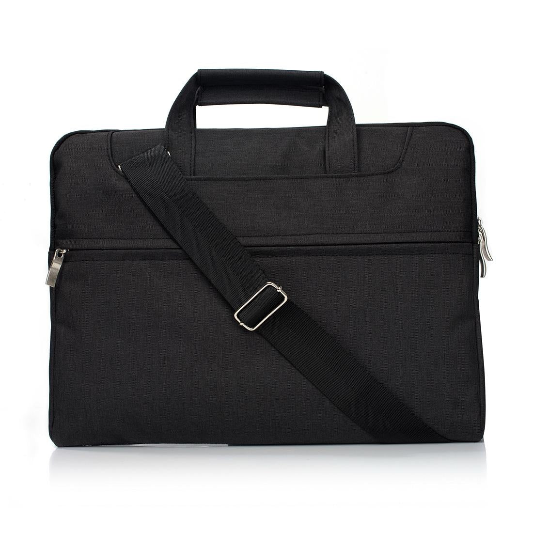 V562-B5004BL-202502281931-00 15.4 Inch Laptop Bag - Portable one Shoulder Zipper for Macbook Samsung Sony Dell Alienware Chuwi Asus Hp - Black - Image 1