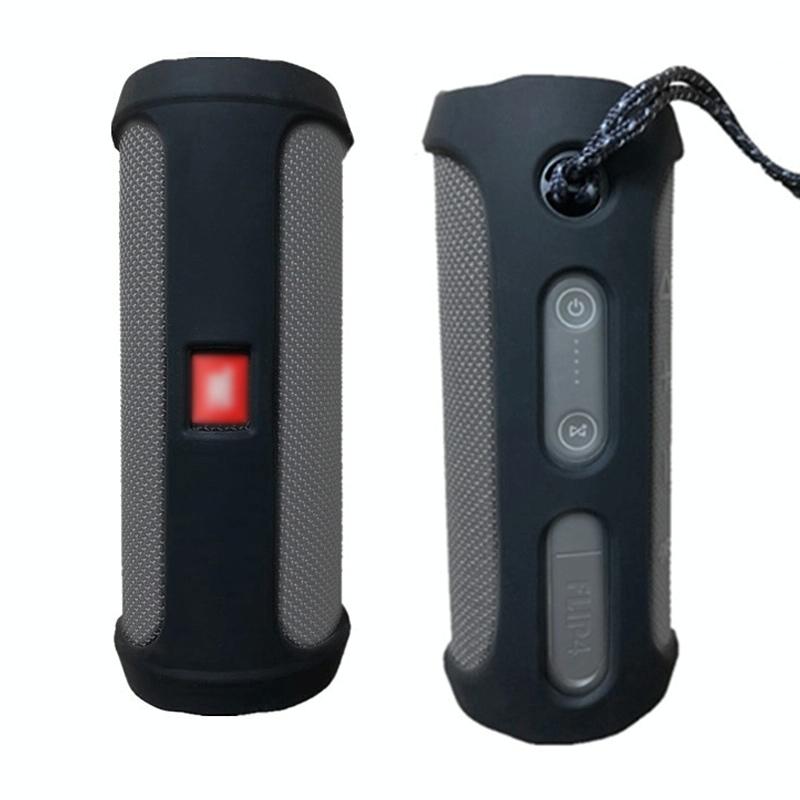 V562-B6719G7PI-223886-00 Protective Case for Jbl Flip4 Bluetooth Speaker - Portable Silica Gel - Black - Image 1