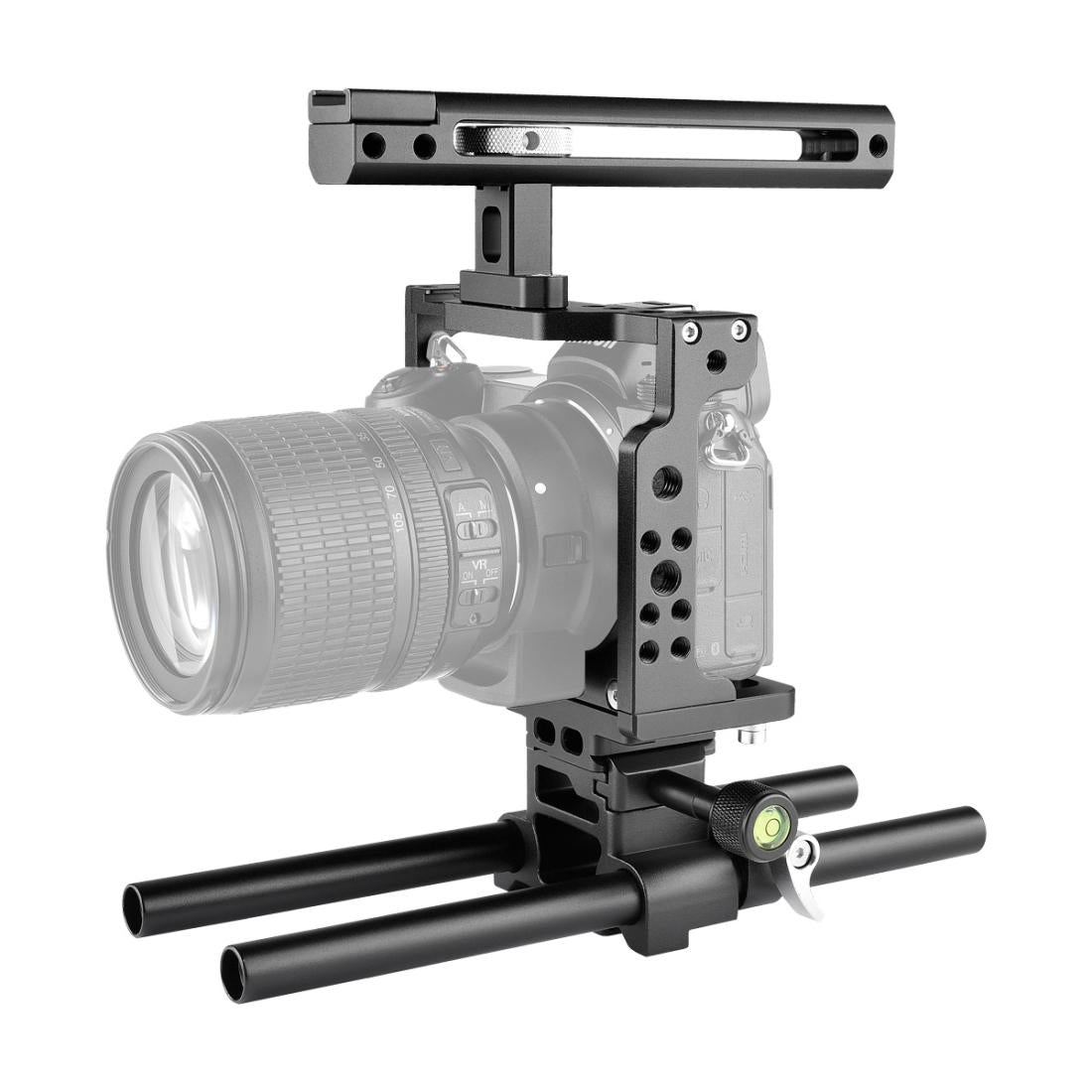 V562-B7001ACD-202503062200-00 Video Camera Cage Stabilizer With Handle And Rail Rod For Nikon Z6 / Z7 - Image 1