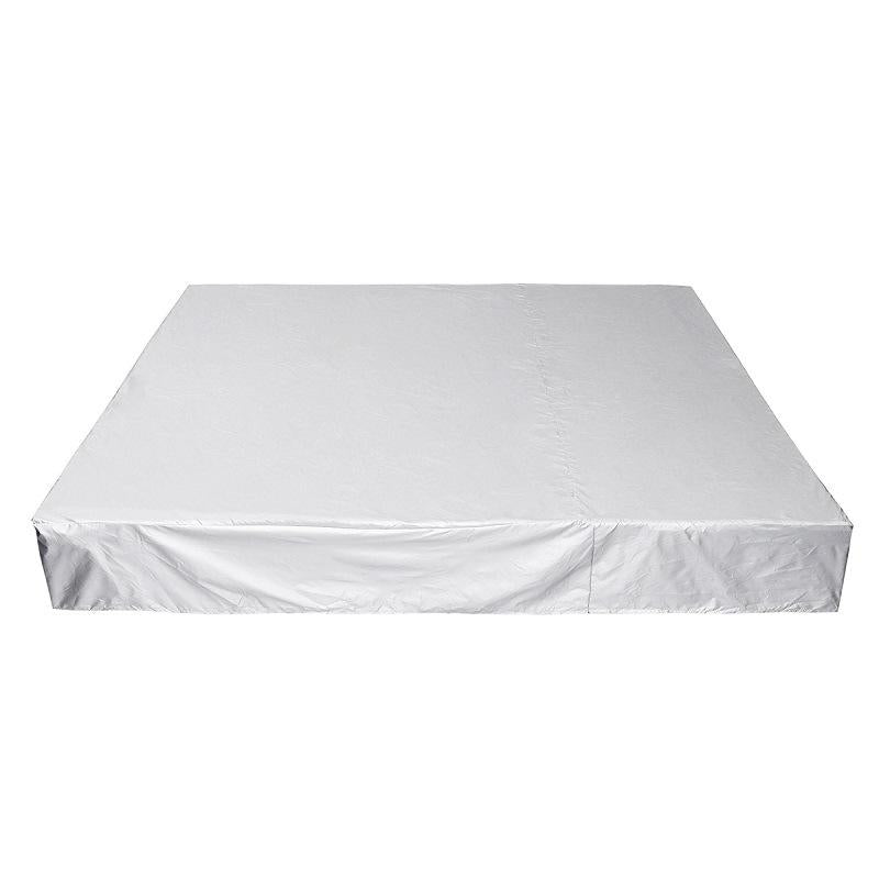 V562-B7091274850DBT-202503031910-00 240x240x25cm Waterproof Dustproof Cover for Bathtub Pool Table & Chair - Protects from Falling Leaves - Silver - Image 1