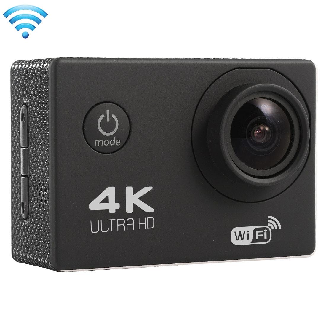 V562-B7800ACD-202502241345-00 170 Degree Wide Angle Wifi Action Camera with Waterproof Case - Supports 64gb Micro Sd - Black - Image 1