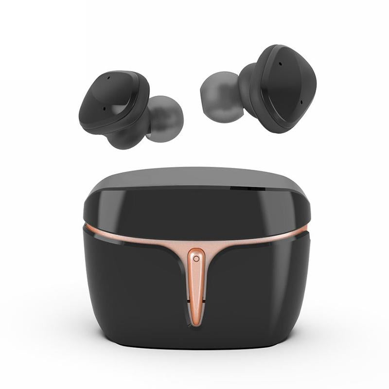 Waterproof True Wireless Bluetooth Earphones - Sports 5.0 - Black