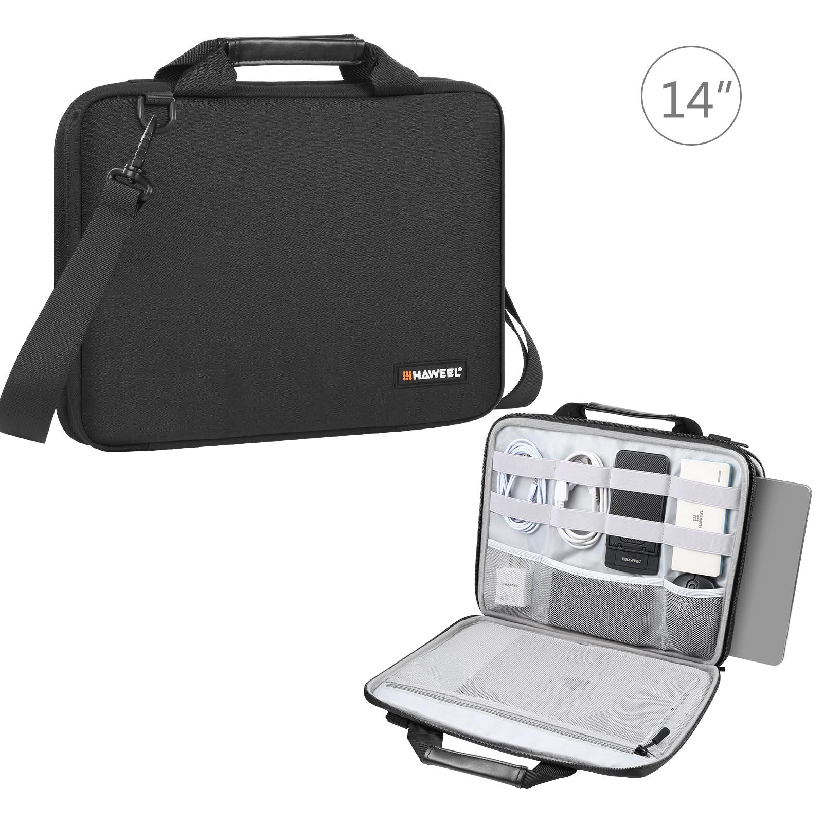 V562-B8612LWH-202502282245-00 Convertible Laptop Bag for Macbook Thinkpad Asus Hp - Black - Image 1