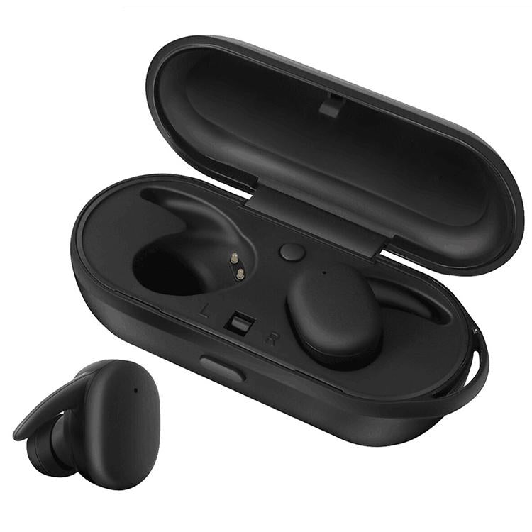 V562-B9061D6PI-202505222053-00 Waterproof Wireless Bluetooth Earphones with Magnetic Charging Box - 300mah - Black - Image 1