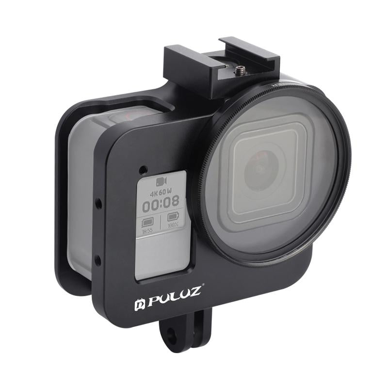 V562-B944UP-202502212300-00 Aluminum Protective Cage with 52mm Uv Lens for Gopro Hero8 - Image 1