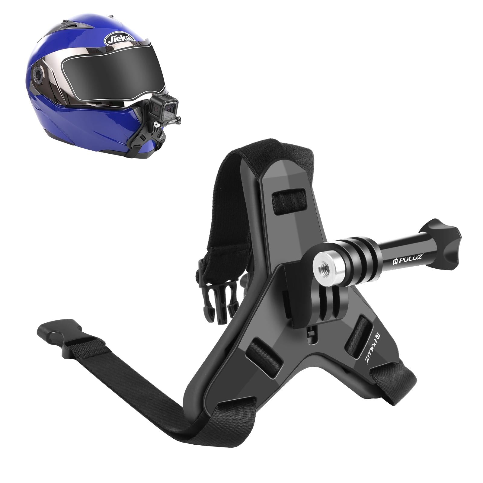V562-B975UP-222112-00 Universal Chin Strap Mount for Action Cameras - Black - Image 1