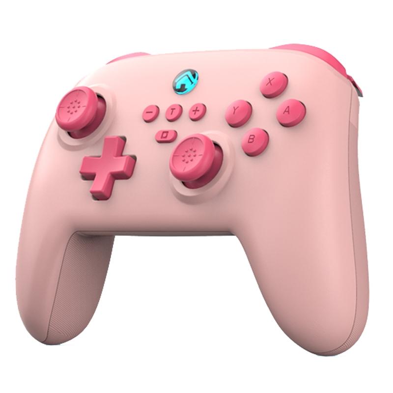 V562-C1006434060DBT-223433-00 Vibration Gamepad for Switch / Android / Apple / Pc - Tooth Design - Pink - Image 1