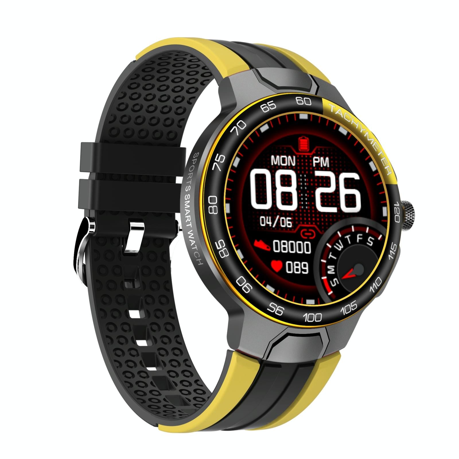 V562-C100764100ADE-202504252131-00 Waterproof Smart Wristband With Menstrual Cycle Reminder And Heart Rate Monitor - Yellow - Image 1